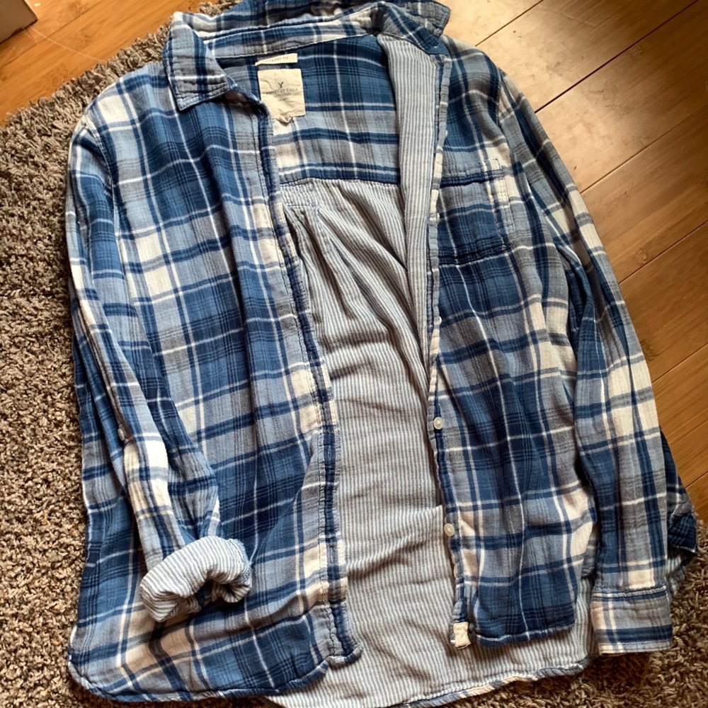 American eagle boyfriend flannel